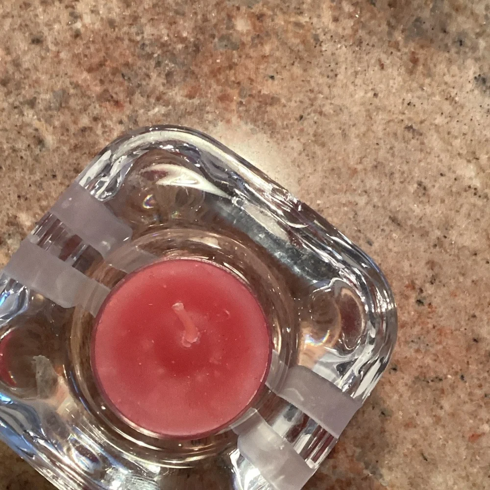 3 Noritake Crystal Tealight Holders